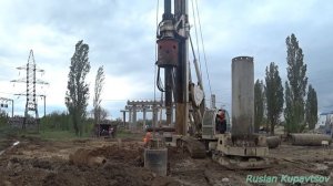 Смена короткого шнека на ковшовый бур установки CMV TH-20