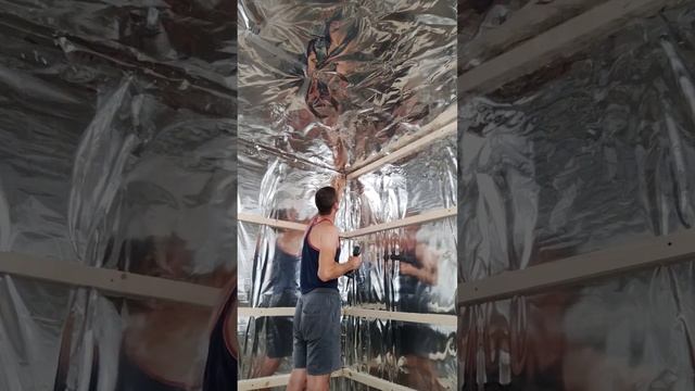 Баня своими руками.Парная.Часть2....