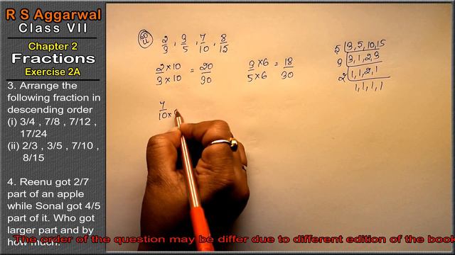 Fractions |Class 7 Exercise 2A Question 3 - 4 | RS Aggarwal | Learn Maths смотреть онлайн