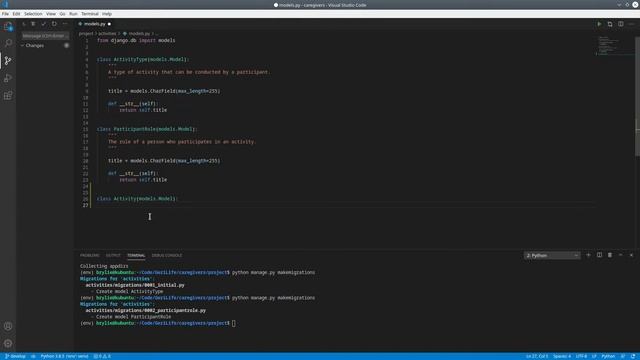 Live-code Django web app development