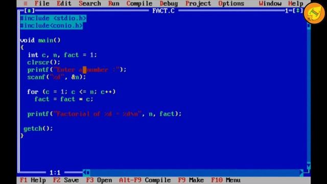 Factorial program in C [ Tamil ] | C Program in tamil | C tutorials смотреть онлайн