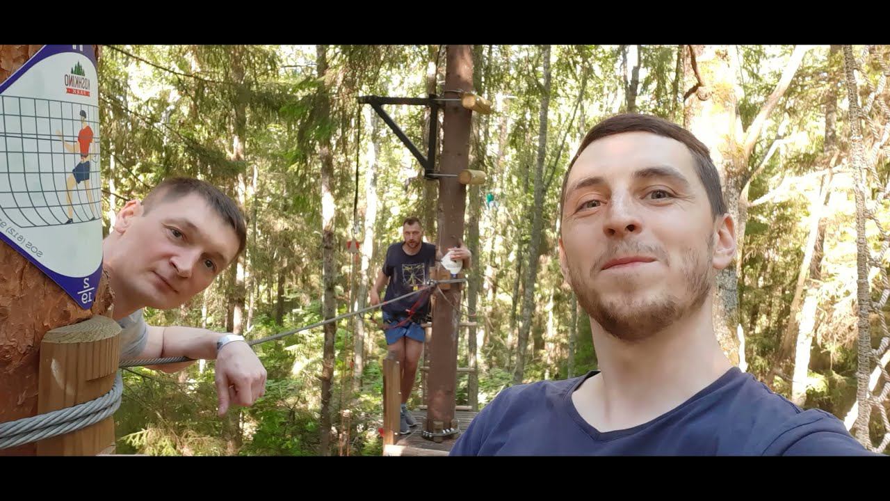 Остекление балкона в веревочном парке Кошкин Парк 03.07.21 (Самая сложная трасса 5 звезд)
