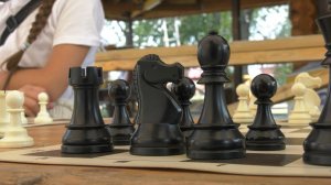 Один против шестнадцати! Шадринцы сыграли в шахматы в городском саду
