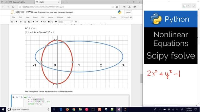 Python ? Solve Nonlinear Equations with fsolve смотреть онлайн
