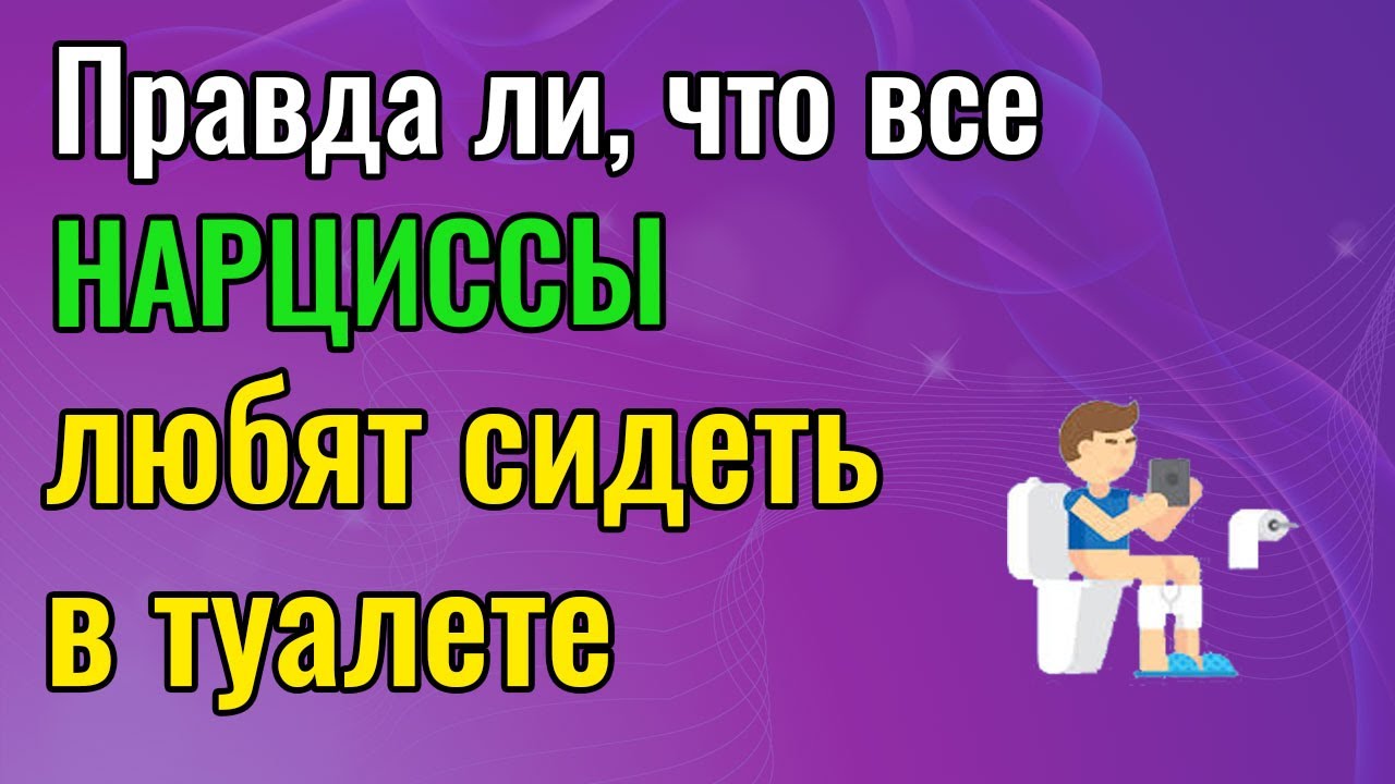 Правда ли, что все Нарциссы любят сидеть в туалете?