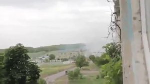 03.06.2014. Луганск.  Продолжается штурм пограничной части | Ukraine, Lugansk