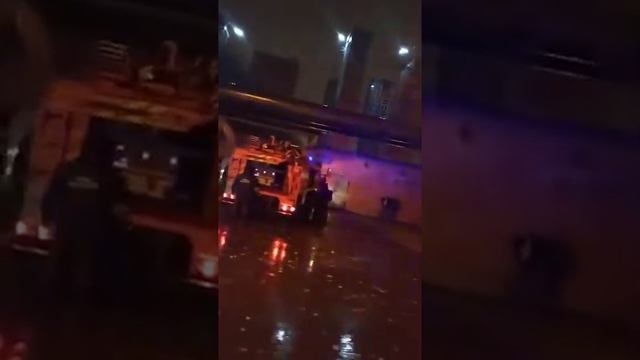 Крупный пожар на Амурской улице в Москве район Гольяново