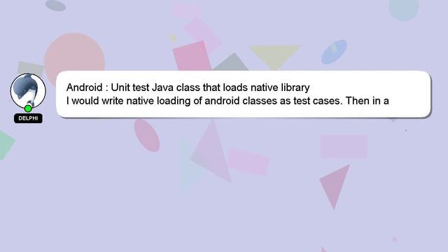 Android : Unit test Java class that loads native library смотреть онлайн
