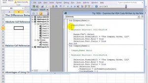 How to Examine & Edit the VBA Code for a Recorded Macro