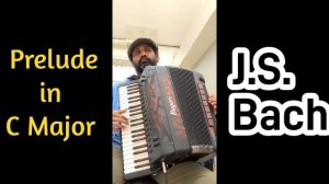 Prelude in C Major - J.S. Bach - live digital accordion cover