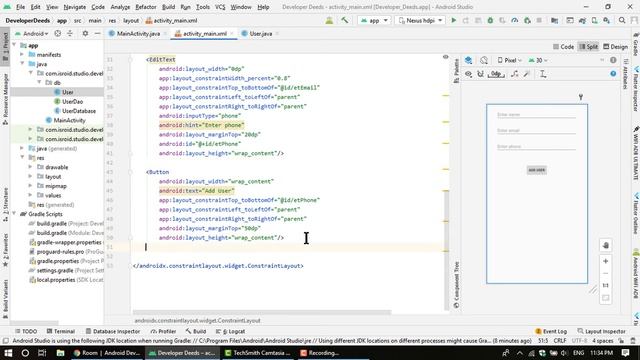 SQLite database with Room Part 1 | Insert Data | Android Studio смотреть онлайн