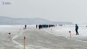 1000 человек бегут по замерзшему морю / Vladivostok Ice Run 2023 / Ледовый марафон Владивосток 2023