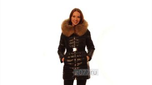Пуховик Moncler 450 черный z077 ru