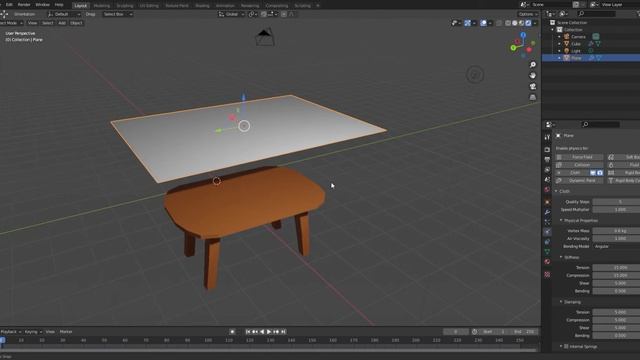 Ткань в Blender.