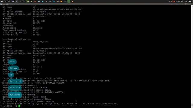 LFCS | Создание логических томов LVM | Oracle Linux 8 Update 1 смотреть онлайн