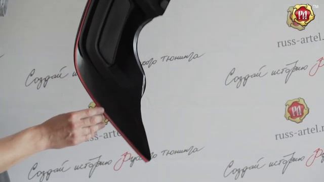 Тюнинг накладка заднего бампера Вар. 2 KIA Sportage 2010-2013 (шагрень) смотреть онлайн