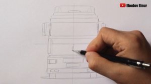 Как нарисовать Грузовик Маз