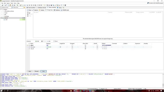 Create MySQL database with Laragon.