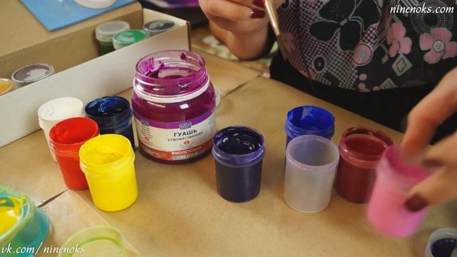Рисуем гуашью. Как можно упростить подготовку к рисованию для самых маленьких художников. Лайфхак. смотреть онлайн