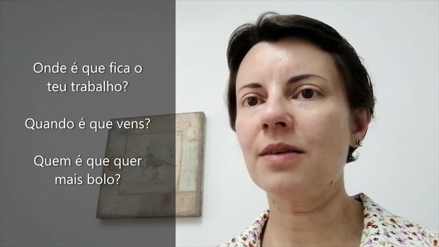 Португальский урок 33: "É que" - что означает в португальском языке? O que é que quer dizer "é que"