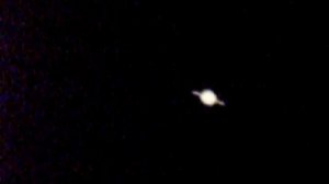 Saturn from a Telescope - Celestron C10NGT Phillips scp900nc astronomy