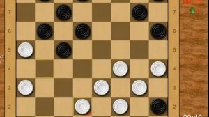 шашки, красивая развязка, Убуша vs Валюк