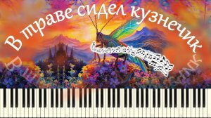 В траве сидел кузнечик - вариации (piano tutorial) [НОТЫ + MIDI]