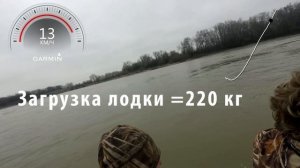 Скорость против течения лодка ПВХ Инзер 330+Ямаха 5 (река Кубань)
