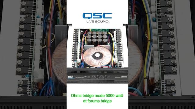 QSC Two Channel Power Amplifier I Model RMX 5050a Specifications