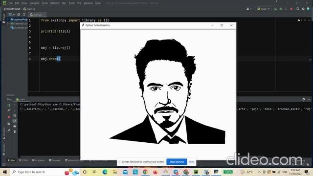 Draw Sketch in python only in 3 Line of code