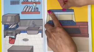 ШКОЛА ИЗ БУМАГИ / СТОЛОВАЯ / ДОМ В ТЕТРАДИ / ТОКА БОКА