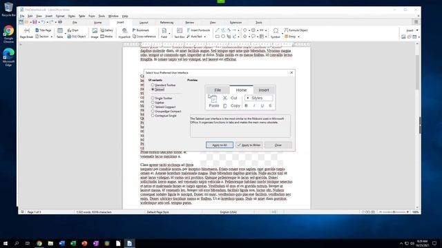 Switching user interfaces in LibreOffice смотреть онлайн