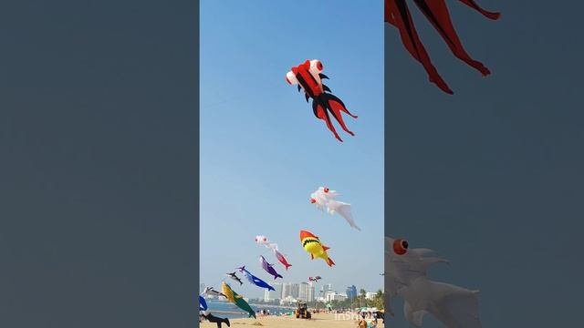 Тайланд Паттайя фестиваль воздушных змеев 2023 смотреть онлайн