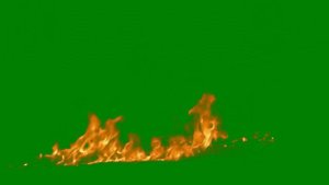 ОГОНЬ НА ЗЕЛЁНОМ ФОНЕ - ФУТАЖ ХРОМАКЕЙ