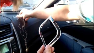AliExpress хромированная накладка на воздуховоды Соляриса