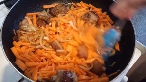 Узбекский Плов/Плов на сковороде из свинины/По рецепту Узбечки/