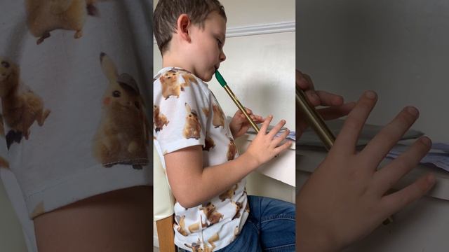 Twinkle Twinkle Little star song, played on the tin whistle by 8 year old