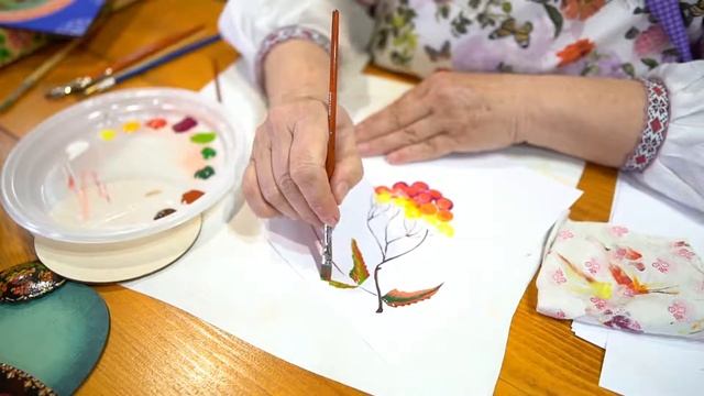 Мастер-класс "Рисуем рябину" смотреть онлайн