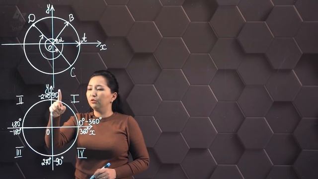 Бұрыш пен доғаның градустық және радиандық өлшемдері. 9 сынып. смотреть онлайн