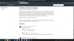 Criando um Blog com Django e Bootstrap 4