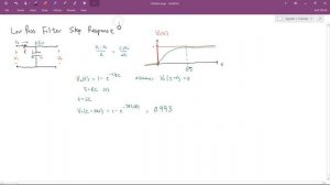 Low Pass Filter Step Response