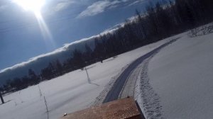 Мототолкач по глубокому снегу