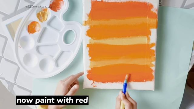Summer Activities for Kids|Easy sunset painting|Summer camp activities at home