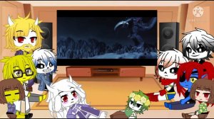 Undertale Crew Reacts to Godzilla Final Wars (Gacha Club Au)