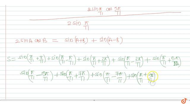 The  value of `cospi/11+cos(3pi)/11+cos(5pi)/11+cos(7pi)/11+cos(9pi)/11` is смотреть онлайн