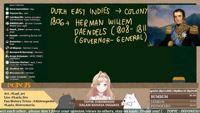 【ALSTROEPEDIA #15】Indonesia Colonial Era History Part.1【NIJISANJI ID | Layla Alstroemeria】 смотреть онлайн