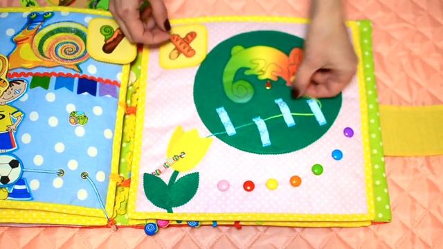 Развивающая книжка#мягкая азбука#quiet book#хамелеон#алфавит #easybook