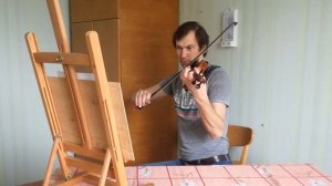 Обучение игре на скрипке с нуля: Этюд Комаровский целиком, попытка №2 バイオリン