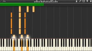 Regular Show - " Party Tonight " Chords Only Piano Midi Synthesia Lesson Easy How To Play Full Song