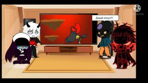 Friday night funkin react to Tricky Army vs Corrupted Army/Gacha club/animation